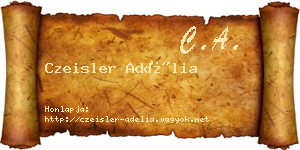 Czeisler Adélia névjegykártya